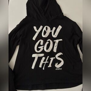 Justice Active Classic Black Hoodie